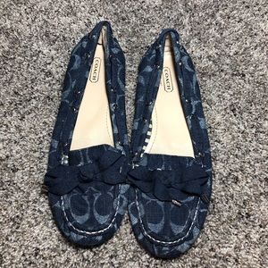 Coach Blue Carisa Flats